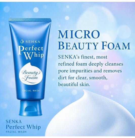 SENKA Perfect Whip Beauty Foam Facial Cleanser Japan