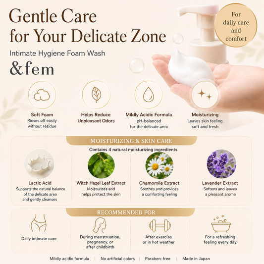 &fem Femcare Foam Soap 150mL + Refill 150mL Set Japan