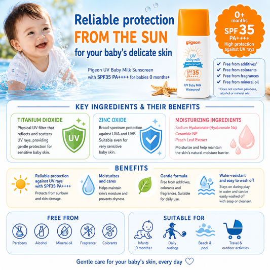 Pigeon UV Baby Milk Waterproof SPF35 PA+++
