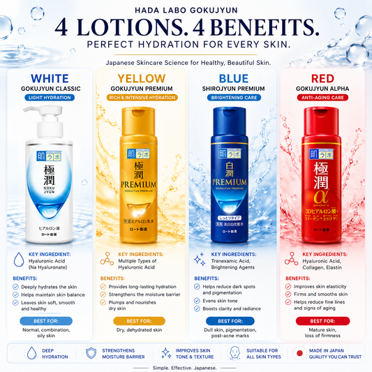 Hada Labo Gokujyun Series – Japanese Hydrating Skincare Collection