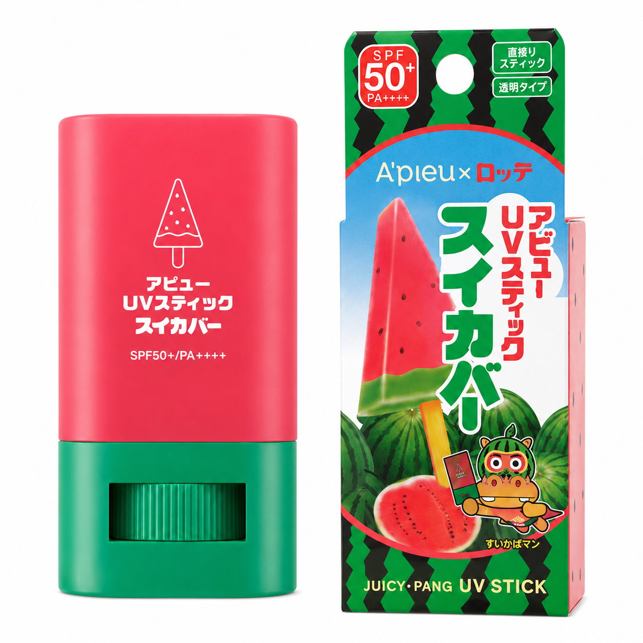 A’PIEU Juicy Pang UV Stick Watermelon SPF50+ PA++++ Made in Korea