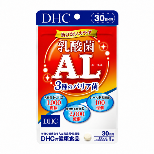 DHC Lactic Acid Bacteria AL 30 Days Triple Probiotic Supplement Japan
