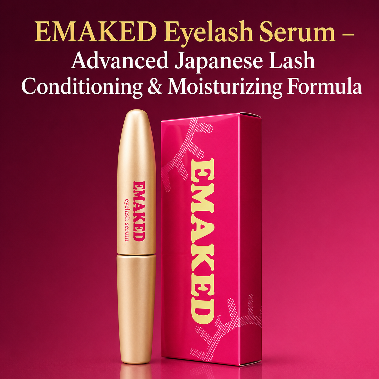 EMAKED Eyelash Serum from Japan – Lash Growth Support, Fuller & Longer-Looking Eyelashes