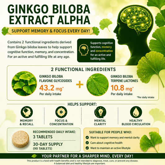 DHC Ginkgo Leaf Brain α 30 Days Memory Support Japan