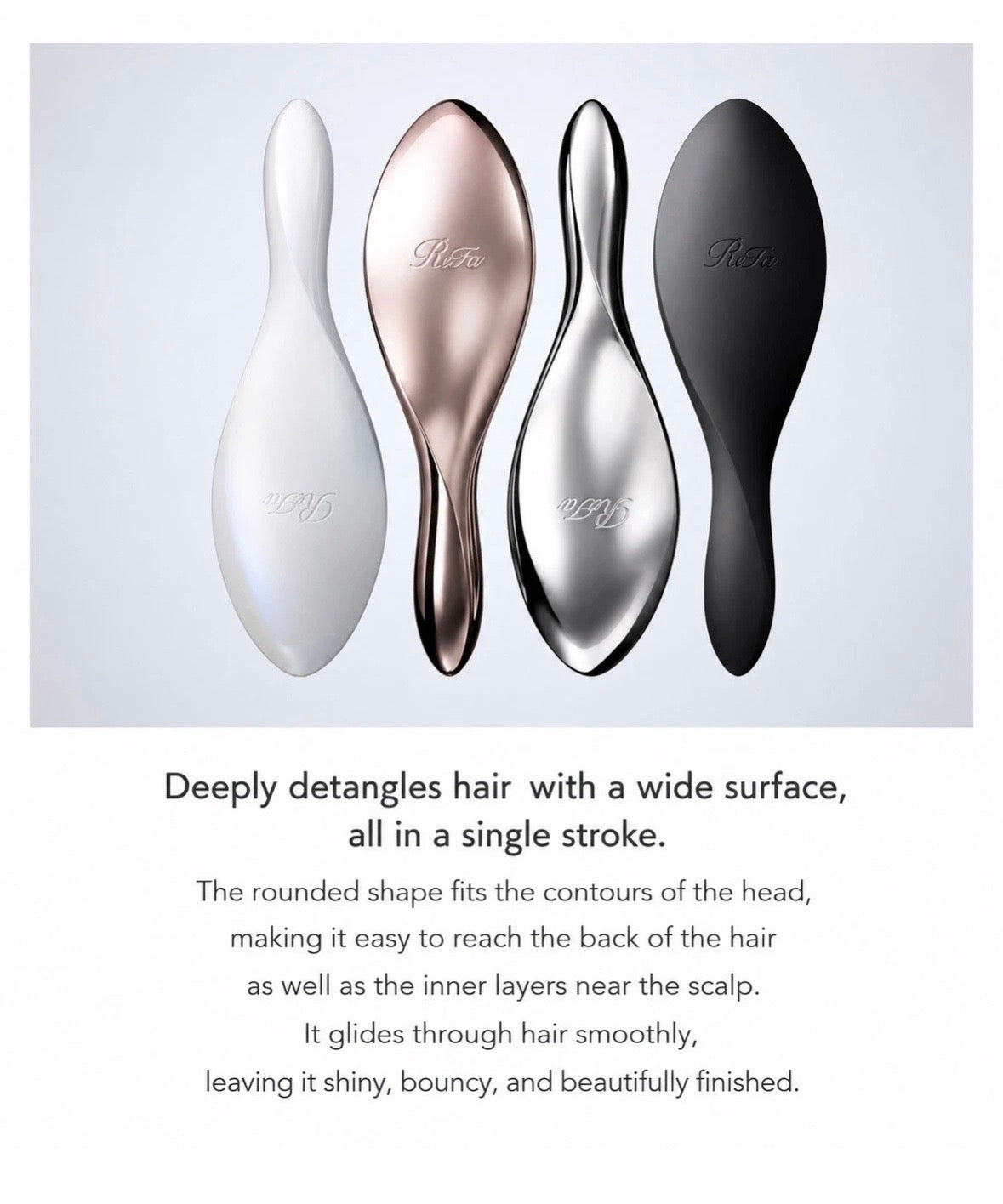 ReFa Brush Premium Hair Brush Scalp Care Anti-Static Made in Japan