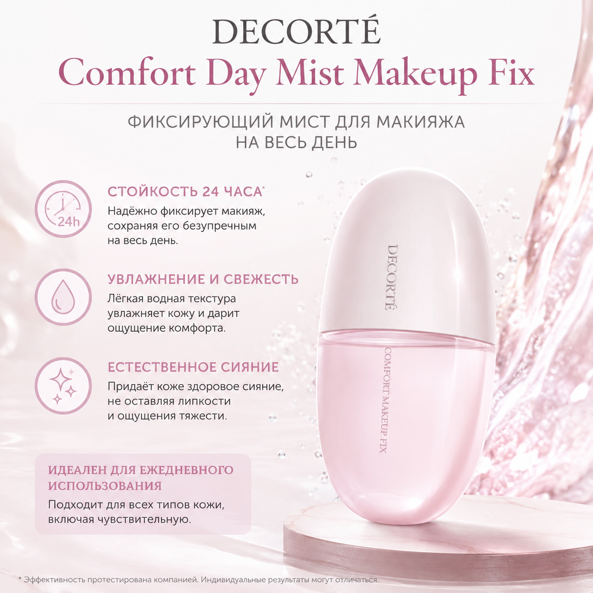 DECORTÉ Comfort Day Mist – Makeup Fix 60mL