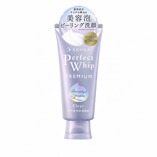 SENKA Perfect Whip Beauty Foam White Clay Facial Cleanser Deep Cleansing Face Wash Japan