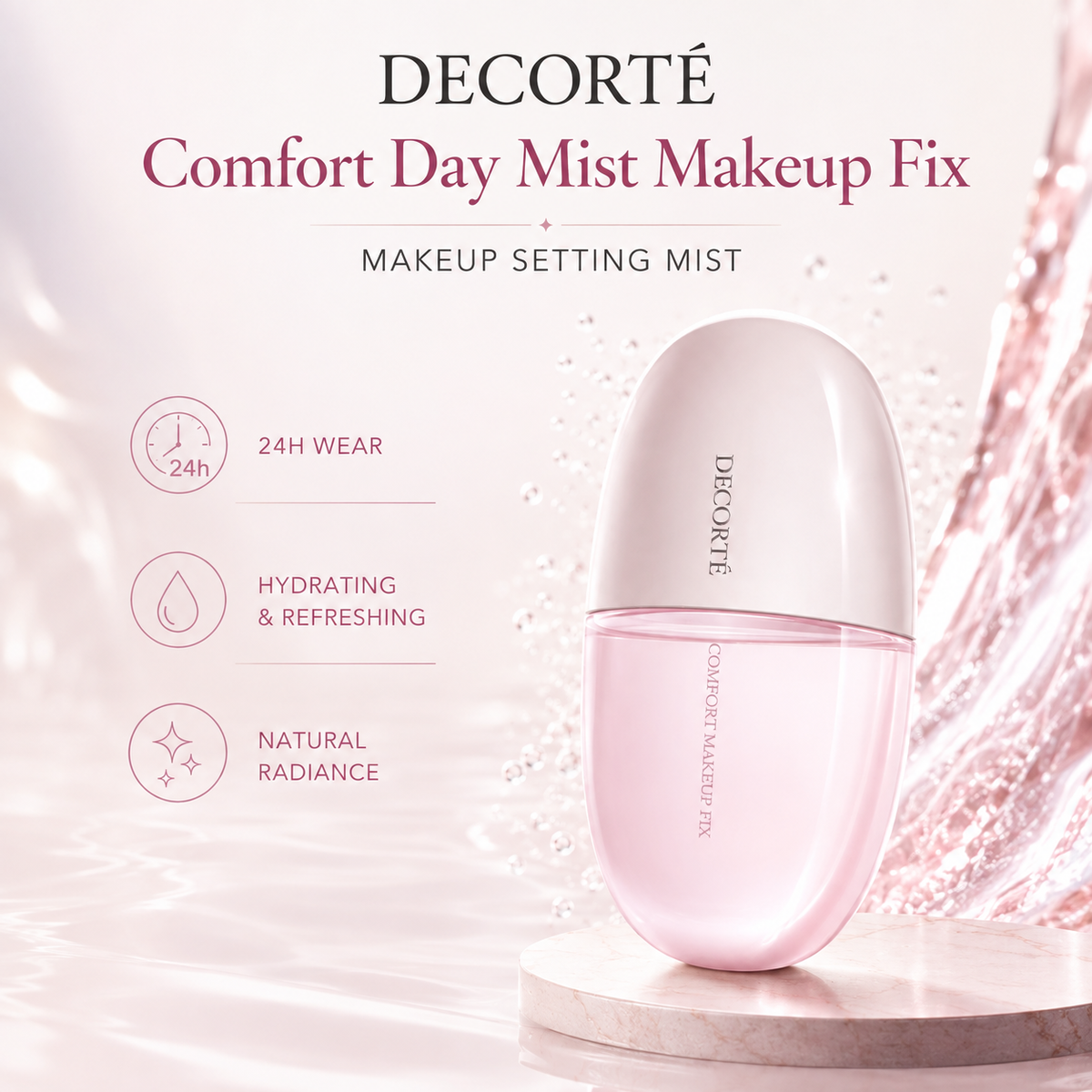 DECORTÉ Comfort Day Mist – Makeup Fix 60mL