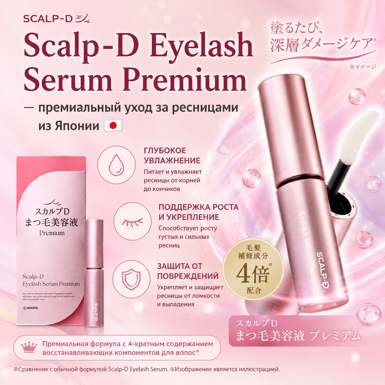 Scalp-D Eyelash Serum Premium – Lash Care & Damage Repair Japan