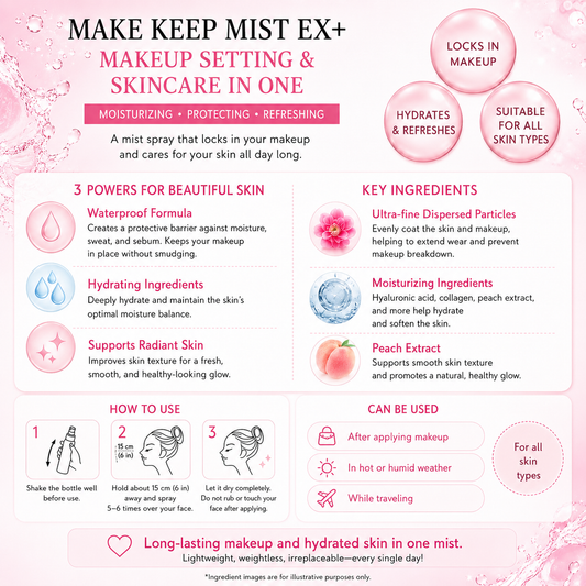 KOSE Make Keep Mist EX+ 80mL Waterproof Japan