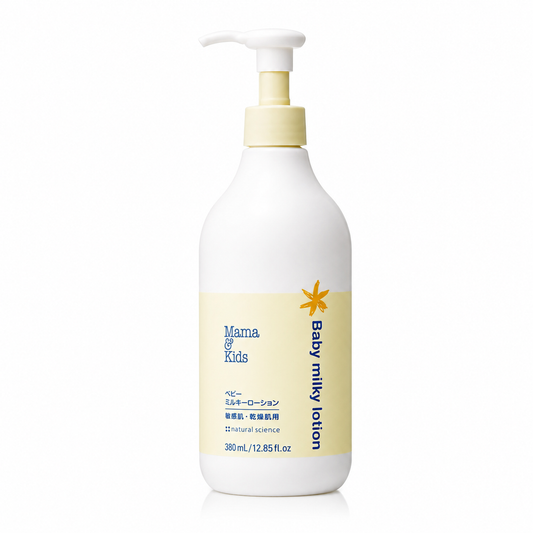 Mama & Kids Baby Milky Lotion 380ml – Gentle Moisturizing Lotion for Babies & Sensitive Skin Japan